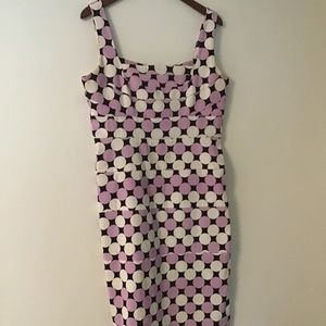 Sangria polka dot dress